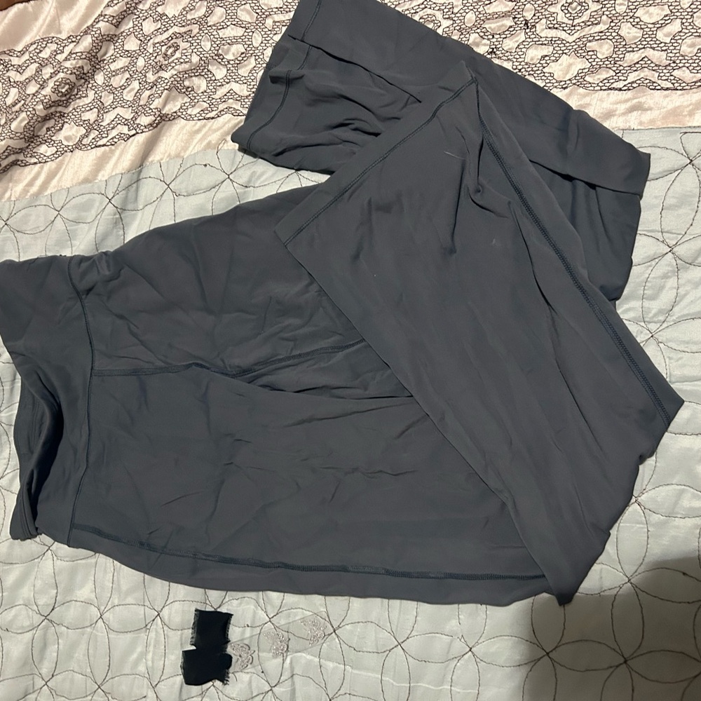 Dark Gray Wide-Leg Pants